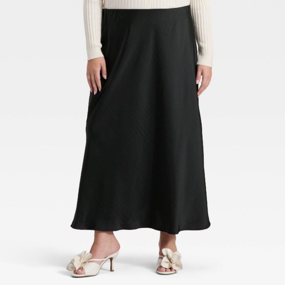 Target A New Day Classic Black Midi Skirt